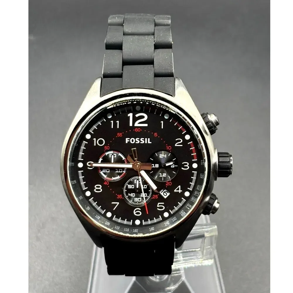 Fossil Flight CH2697 Chronograph Black Dial 46mm Men’s Watch